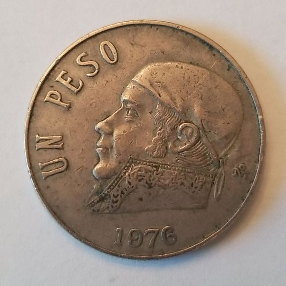 Un Peso 1976 Mexican Coin - Picture 1 of 9